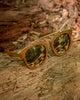 Rose Gold Bamboo Sunglasses | Black Frame, Polarized UV400 Unisex Shades