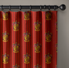 Harry Potter Gryffindor House Curtains | Kids Bedroom Decor | Organic Cotton Linen | Blackout Lining Option