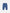 Organic Cotton Evolutive Pants Blue Printed Leaves-1