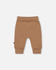 Organic Cotton Evolutive Pants Brown With Bears-2