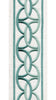 Interlocking Ring Cotton Canvas Trim | 4 Inch / 10.16cm Wide Embroidered Border | By The Metre