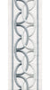 Interlocking Ring Cotton Canvas Trim | 4 Inch / 10.16cm Wide Embroidered Border | By The Metre