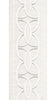 Interlocking Ring Cotton Canvas Trim | 4 Inch / 10.16cm Wide Embroidered Border | By The Metre