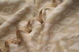 Eco Friendly Hemp Fabric with Ikat Pattern for Curtains & Cushions - GOTS Certified, 240gsm, 147cm Wide - By the Metre