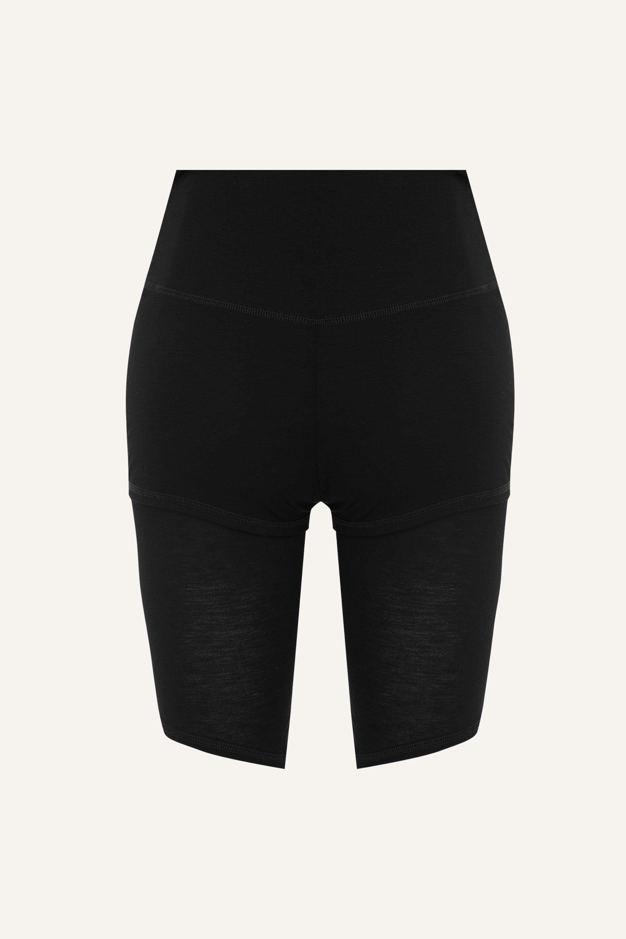 Women's Seacell Sports Shorts - Black-2