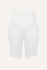 Women's Silk Sports Shorts - White-0