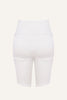 Women's Silk Sports Shorts - White-1
