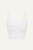 Women's Silk Sports Bra - White-0