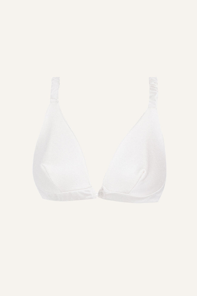 Silk Front-Open Bra – White-0