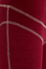 Women's Lyocell/Wool Sports Leggings - Burgundy (Cream Thread)-3