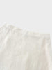 Linen Slip Skirt-Ecru