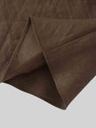 Linen Slip Skirt-Brown