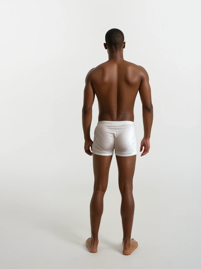 Silk Boxers – White-2
