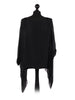 Black 'Classic' Italian Silk Tunic Top-0