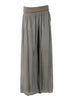 Olive 'Donna' Italian Silk Palazzo Pant-0