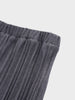 Wool Blend Pleated Skirt-Dark Grey-3