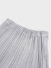 Wool Blend Pleated Skirt-Light Grey-2