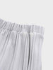Wool Blend Pleated Skirt-Light Grey-3