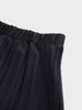 Wool Blend Pleated Skirt-Black-3