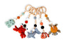 Montessori Baby Gym & Hanging Toys Set | Wooden Play Gym for Babies