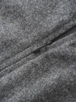 Wool Blend Short Panel Skirt-Charcoal Grey-3