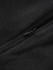 Wool Blend Short Panel Skirt-Black-3