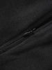 Wool Blend Short Panel Skirt-Black-3