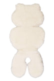 White Natural Sheepskin Car Seat / Stroller Liner-0