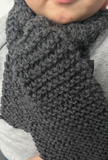 Hand-knitted wool hat for baby