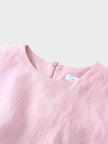 Linen A-Line Slip Dress-Blush