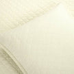 Full/Queen Lightweight Cotton Linen Ivory Textured Reversible 3-Piece Quilt Set-0