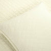 Full/Queen Lightweight Cotton Linen Ivory Textured Reversible 3-Piece Quilt Set-0