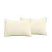 Full/Queen Lightweight Cotton Linen Ivory Textured Reversible 3-Piece Quilt Set-1