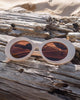 Infinity Retro Black Bamboo Sunglasses | Polarized UV400 Floating Eco-Friendly Shades