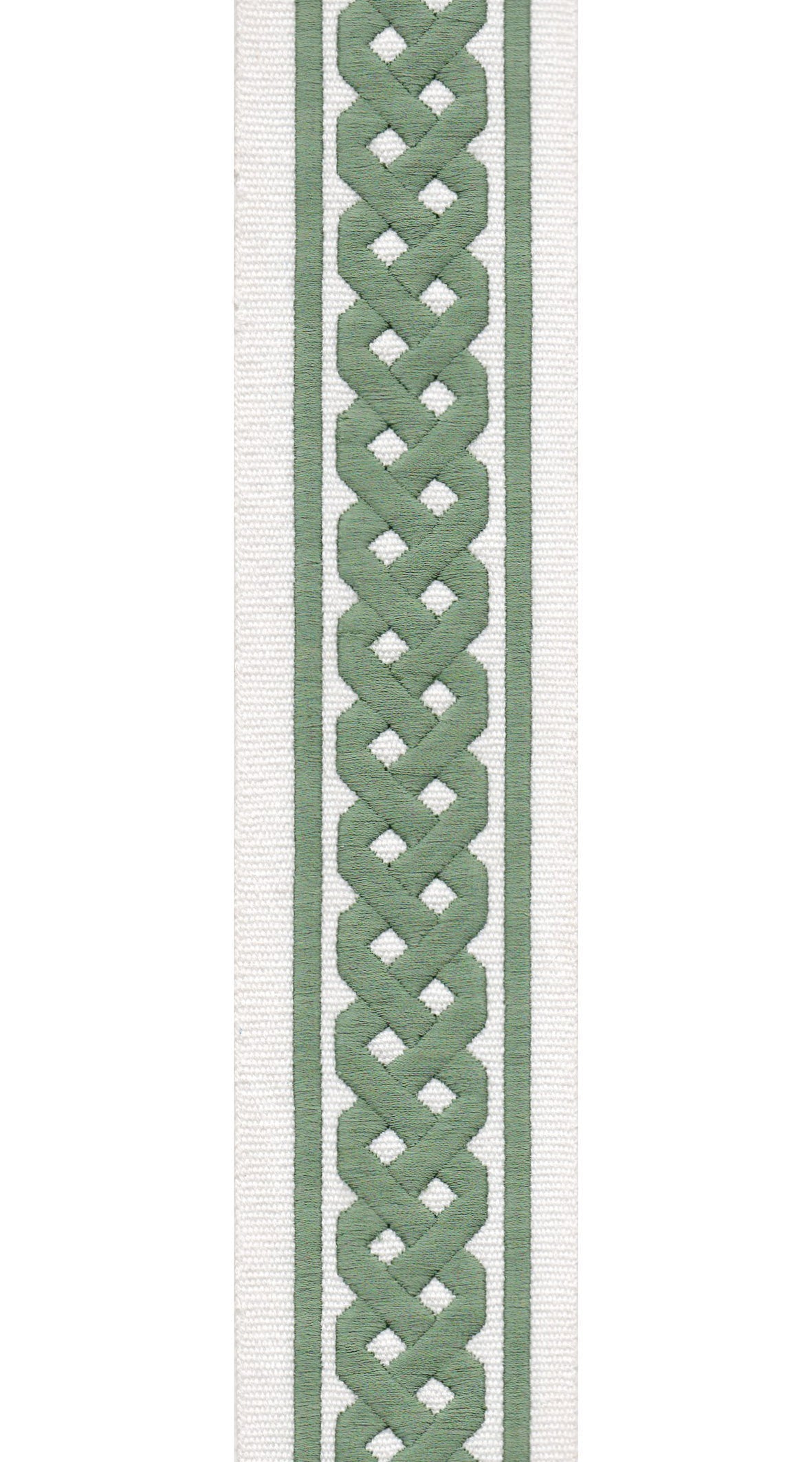Braid Pattern Cotton Canvas Trim | 2.5 Inch / 6.35cm Plait Border Tape | By The Metre