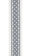 Braid Pattern Cotton Canvas Trim | 2.5 Inch / 6.35cm Plait Border Tape | By The Metre