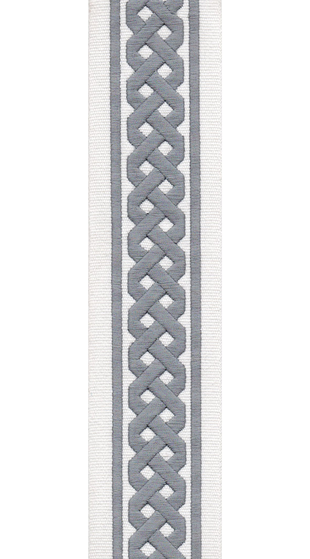Braid Pattern Cotton Canvas Trim | 2.5 Inch / 6.35cm Plait Border Tape | By The Metre