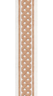 Braid Pattern Cotton Canvas Trim | 2.5 Inch / 6.35cm Plait Border Tape | By The Metre