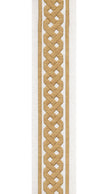 Braid Pattern Cotton Canvas Trim | 2.5 Inch / 6.35cm Plait Border Tape | By The Metre