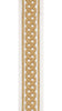 Braid Pattern Cotton Canvas Trim | 2.5 Inch / 6.35cm Plait Border Tape | By The Metre