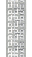 Geometric Embroidered Trim | 10cm Wide | Modern Design for Curtains, Cushions & Crafts | By the Metre