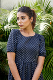 Black Polka Tiered Maxi- Regular Size-2