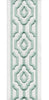 Geometric Embroidered Trim | 10cm Wide Cotton Canvas | Modern Moroccan Design for Curtains, Cushions & Crafts | By the Metre