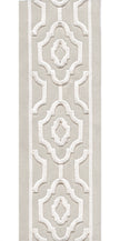 Geometric Embroidered Trim | 10cm Wide Cotton Canvas | Modern Moroccan Design for Curtains, Cushions & Crafts | By the Metre