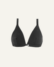 Merino Wool Front-Open Bra – Black-0