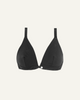 Merino Wool Front-Open Bra – Black-0