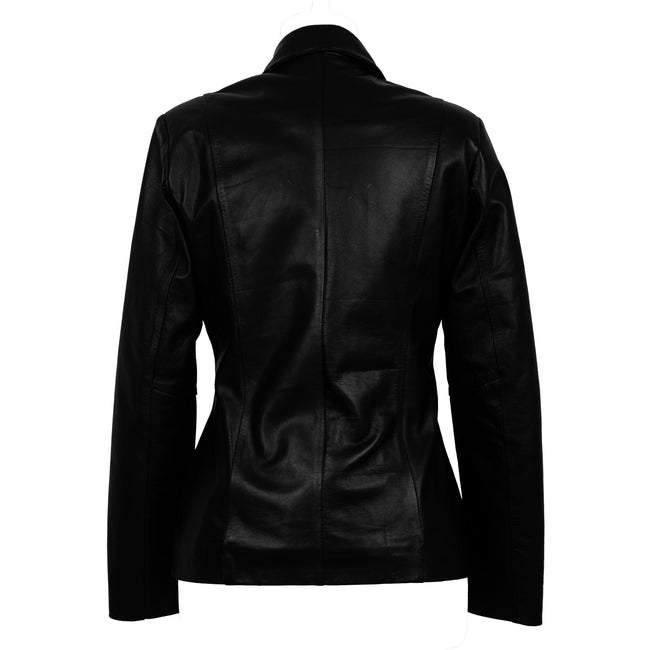 Women's Aurora Lambskin Leather Blazer-1