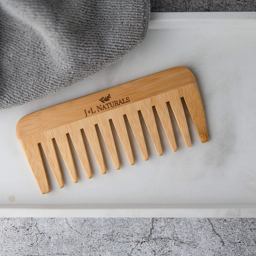 Bamboo Detangling Comb-0