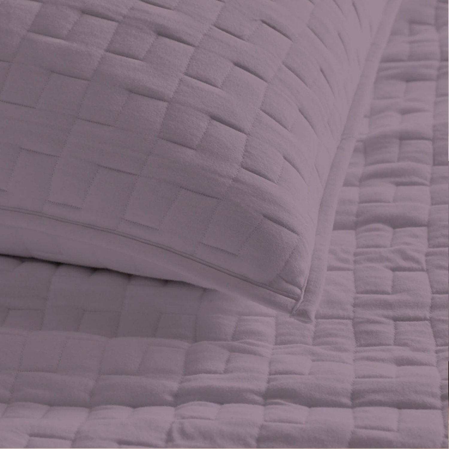 Diamond stitch -Linen Cotton Quilt Sets-4