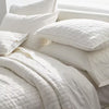 Diamond stitch - Pure Linen Quilt Sets-1